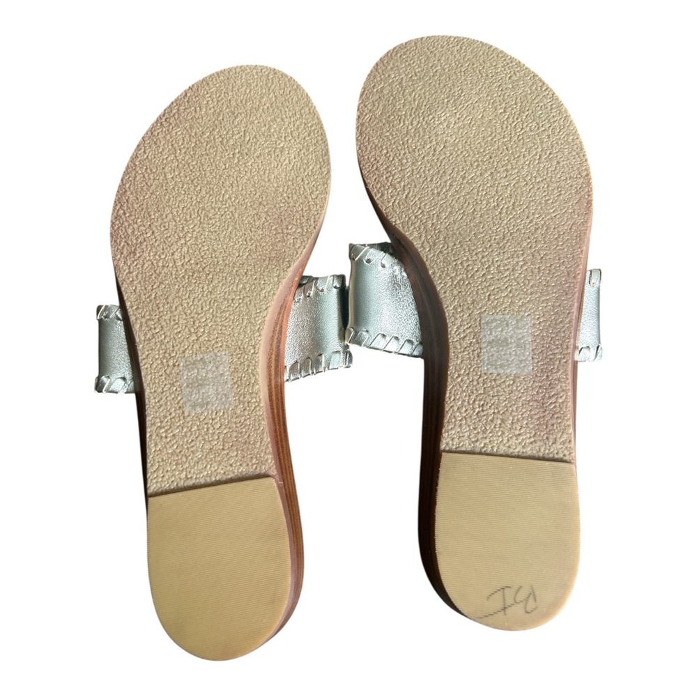 Jack Rogers Gold Champagne Wedge Sandals Size 11M - Picture 4 of 8